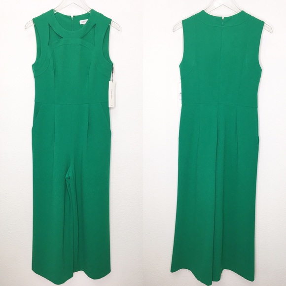 calvin klein green jumpsuit